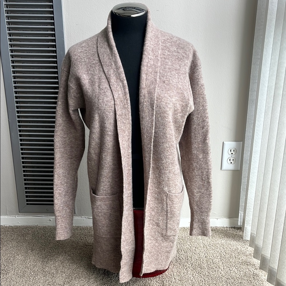 Banana Republic Tan Cardigan Sweater Open Front